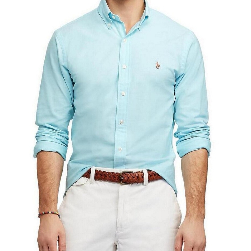 NWT Polo Ralph Lauren Slim-Fit Solid Stretch Shirt